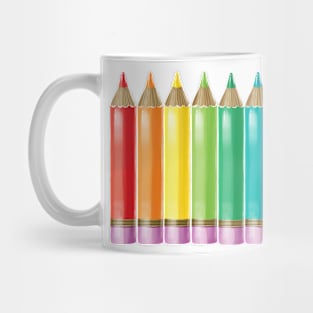 Rainbow Pencil Collection Mug